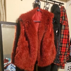 Chic Red Teddy Jacket for Women